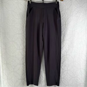 Athleta Brooklyn Ankle Pant Women 4 Grey Lightweight Pull On Travel Pants 198671